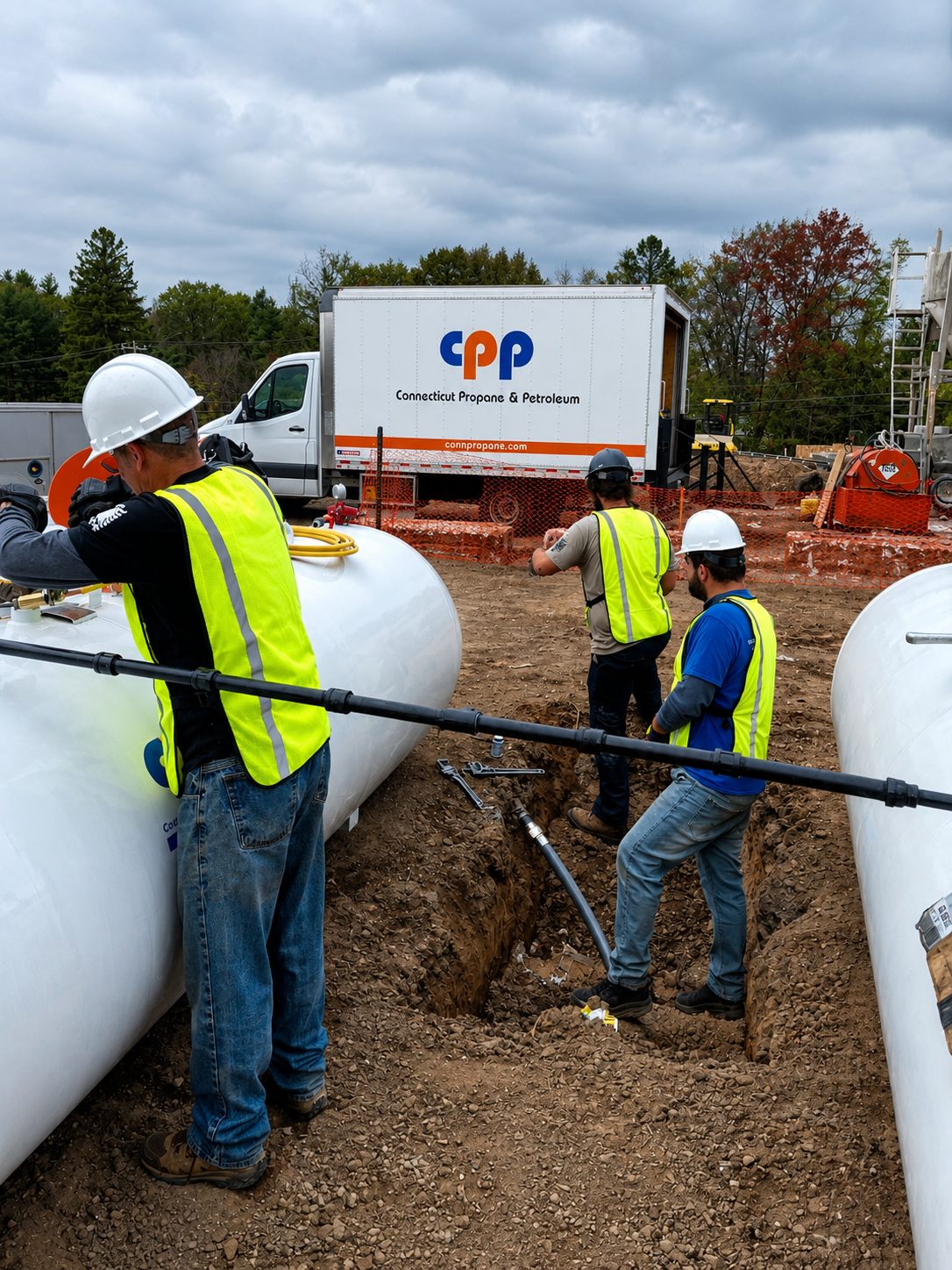 Connecticut Propane & Petroleum team working in the field